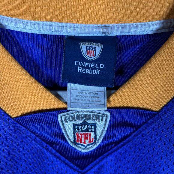 Favre Minnesota Vikings Jersey Reebok On Field Size 54 - Picture 5 of 6